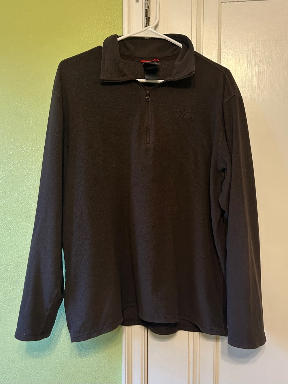 North Face chocolate fleece sweater